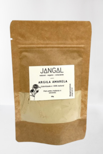 Argila amarela para máscara facial